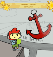 1boy anchor artist:unknown drawing maxwell scribblenauts // 1200x1300 // 931KB