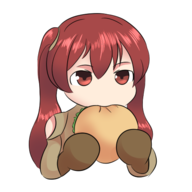 1girl artist:waitingforgames burger eating fire_emblem fire_emblem_awakening severa // 500x500 // 104KB
