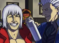 artist:tetsujinforce colored dante devil_may_cry parody vergil // 758x551 // 278KB