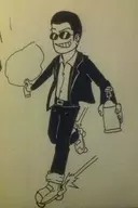 agent_g house_of_the_dead house_of_the_dead_overkill ink_drawing roller_skates spray_paint traditional_medium // 640x960 // 78KB