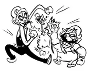 funny sketch thanksgiving turkey waluigi wario // 750x568 // 100KB