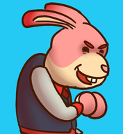 artist:gusgux baito happy_merchant jew money nintendo_badge_arcade parody rabbit // 1200x1300 // 346KB
