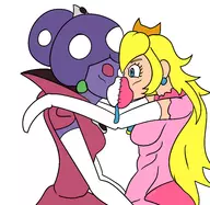 2girls artist:unknown kissing mario_&_luigi mario_&_luigi_partners_in_time princess_peach princess_shroob super_mario // 3182x3092 // 1.5MB