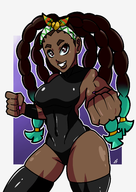 1girl artist:unknown kimberly_jackson leotard street_fighter // 2480x3507 // 1.2MB