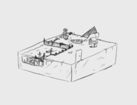 2boys artist:skiffle_bop diorama gun james_sunderland pyramid_head silent_hill // 1300x1000 // 193KB