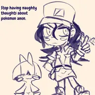 1girl artist:strugglingquota hat jenny office_lady officer_jenny pokemon ralts text // 1000x1000 // 412KB