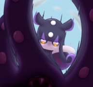 1girl angry artist:marielx attack colored gloopie looking_at_viewer palworld // 928x867 // 682KB