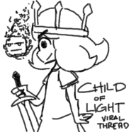 aurora child_of_light crown igniculus sword thread viral // 743x725 // 49KB