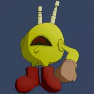 amiibo colored defect pac-man parody // 1000x1000 // 248KB