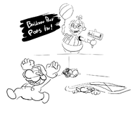 balloon balloon_boy crossover five_nights_at_freddy's fn@f2 luigi mario room sign super_mario super_smash_bros text wario // 1264x1060 // 236KB