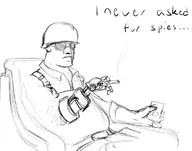chair deus_ex engineer goggles hard_hat overalls reclining robotic_arm smoking team_fortress_2 text // 760x596 // 162KB