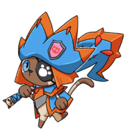 1boy artist:pr_quote blue_eyes colored eyepatch felyne lagiacrus monster_hunter // 2000x2000 // 84KB