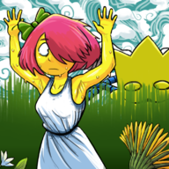 1girl anthology_of_the_killer armpit armpits artist:unknown bb dress garden looking_to_the_side machine scared sweat sweating wet white_dress // 800x800 // 827KB