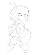 antenna anus artist:xu53r ass astro astro_bot balls bedroom_eyes blush cape from_behind hand_on_ass male penis perineum shortstack spread_ass tagme text thick_thighs // 724x1024 // 48KB