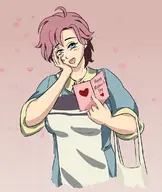 1girl artist:unknown blue_eyes heart lina_crawford mother's_day pink_hair short_hair solo the_legend_of_heroes_trails_of_cold_steel trails_(series) // 969x1152 // 325KB