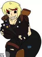 artist:iggy_bomb colored fallout mega_milk parody reference vault_girl // 450x600 // 123KB