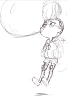 1girl artist:unknown berecca bubble_gum ninjala // 419x596 // 84KB