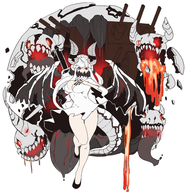 abyssal artist:necrolepsy colored dragon_girl kantai_collection midway_hime monster_girl // 960x960 // 577KB