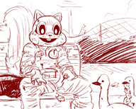 blood chad_the_chipmunk ducks gore guro ice_pick the_park // 1000x800 // 622KB