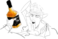 1girl alcohol artist:unknown fallout fellatio penis rose_of_sharon_cassidy // 744x506 // 141KB