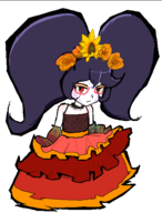 1girl artist:esao303 ashley facepaint halloween warioware // 453x597 // 53KB