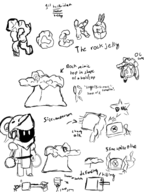 artist:bad-draw comic jelly_cube knight mimic rock_jelly_cube slime spiral_knights text // 1200x1600 // 790KB
