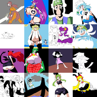 1boy 2boys anon artist:2hufag ass bikini breasts cleavage colored compilation cowgirl_position cowprint hiroyuki huge_ass huge_breasts koakuma luigi marisa_kirisame multiple_girls nintendo pasties reimu_hakurei small_breasts spats super_mario tagme touhou // 1600x1600 // 234KB