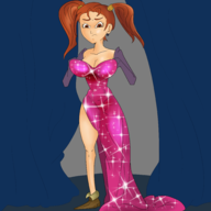 1girl cleavage colored cosplay dragon_quest dragon_quest_viii dress jessica_albert jessica_rabbit wardrobe_malfunction who_framed_roger_rabbit // 3000x3000 // 2.3MB