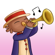 a_hat_in_time colored express_owl trumpet // 686x682 // 225KB