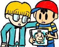 colored earthbound jeff_andonuts mother_(series) mr._saturn ness // 900x715 // 449KB