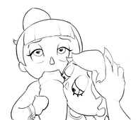 animal_crossing artist:harrace blowjob equal_treatment hand headpat heart_eyes lineart mayor penis villager // 449x397 // 57KB