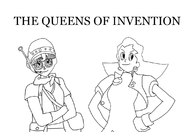 2girls artist:unknown chrono_trigger lucca mega_man_(series) queen_of_v_2025 tron_bonne // 1126x774 // 198KB