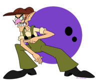 1boy artist:jacinth brown_hair cartoon colored cosplay courage_the_cowardly_dog eustace_bagge glasses hat mustache overalls pointy_ears short_hair super_mario waluigi // 2000x1722 // 618KB