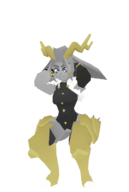 1girl 3d animated artist:unknown bottomless furry Pseudoregalia squat squatting sybil // 457x681 // 932KB