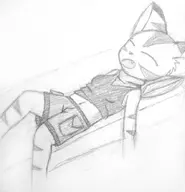 carol carol_tea freedom_planet monochrome nap sleep // 852x882 // 263KB