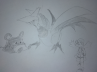 1girl artist:unknown kris marill parody pokemon pokemon_gsc skarmory tom_and_jerry // 2080x1560 // 3.1MB