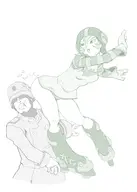 1boy 1girl artist:grubberpix ass gum jet_set_radio rokkaku_police // 1000x1400 // 259KB