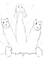 cerberus idolm@ster llama parody uzuki_shimamura uzupaka // 912x1254 // 176KB