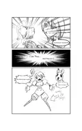 1girl aile lineart marina_liteyears mega_man_(series) mega_man_zx mischief_makers // 1200x1920 // 608KB