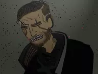 1boy artist:skai brown_hair colored cyberpunk cyberpunk_2077 parody v_(cyberpunk) // 750x572 // 223KB