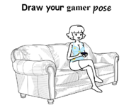 1girl artist:unknown breasts cleavage couch draw_your_gamer_pose huge_breasts legs_crossed meme mspaint_mom multichrome_sketch nightie not_vidya seductive sitting sketch tagme text thigh_highs // 751x607 // 108KB