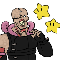 colored crossover nemesis nemesis-t_type parody power_star resident_evil resident_evil_3 star super_mario // 1200x1200 // 524KB