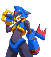 artist:mryoso901 colored kingdom_hearts mega_man_(series) mega_man_zero reploid sora // 1280x1435 // 671KB