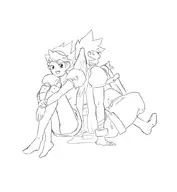 breath_of_fire breath_of_fire_iii nina ryu sitting // 895x972 // 163KB