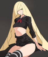 1girl lusamine midriff pokemon // 847x1009 // 333KB