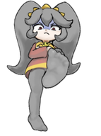 1girl angry artist:unknown ashley colored crossed_arms feet foot_focus loli looking_at_viewer looking_down low_angle warioware // 437x585 // 113KB