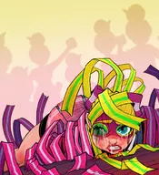 arms_(game) beaten blood colored injured ribbon_girl // 1368x1500 // 1.1MB