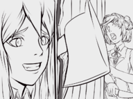 axe doki_doki_literature_club! knife natsuki parody scared the_shining yuri_(ddlc) // 1200x900 // 546KB