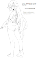 1girl artist:unknown bondage guillotine monochrome nikke shibari text // 1034x1546 // 231KB