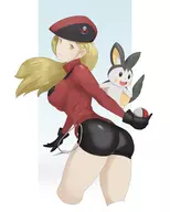 1girl artist:robot_jones emolga pokemon pokemon_ranger_(trainer) pokemon_xy trainer_class // 4800x6000 // 2.4MB